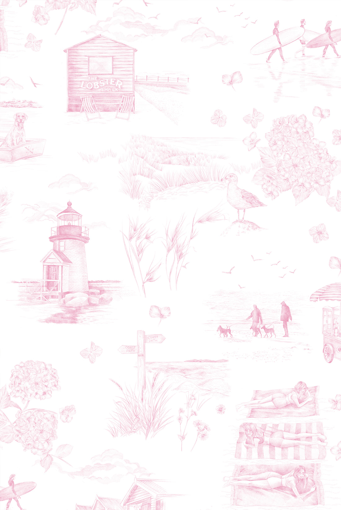 XV DAYS LIKE THESE Candyfloss Pink Wallpaper
