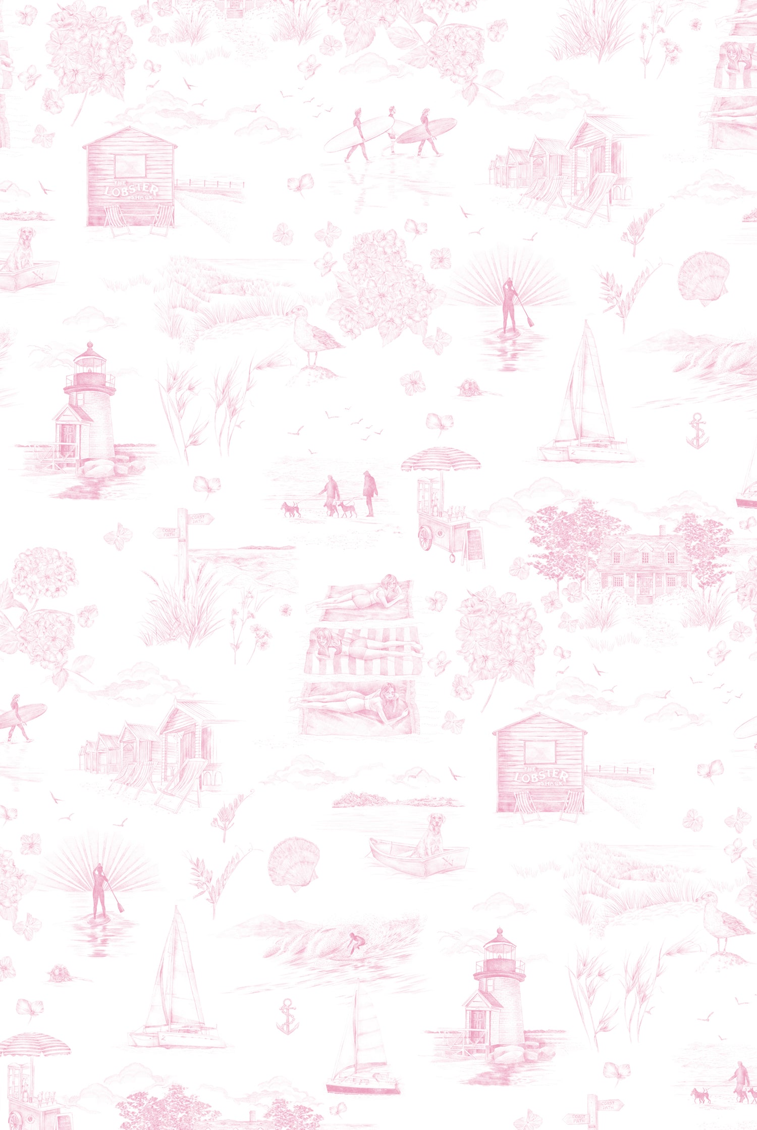 XV DAYS LIKE THESE Candyfloss Pink Wallpaper