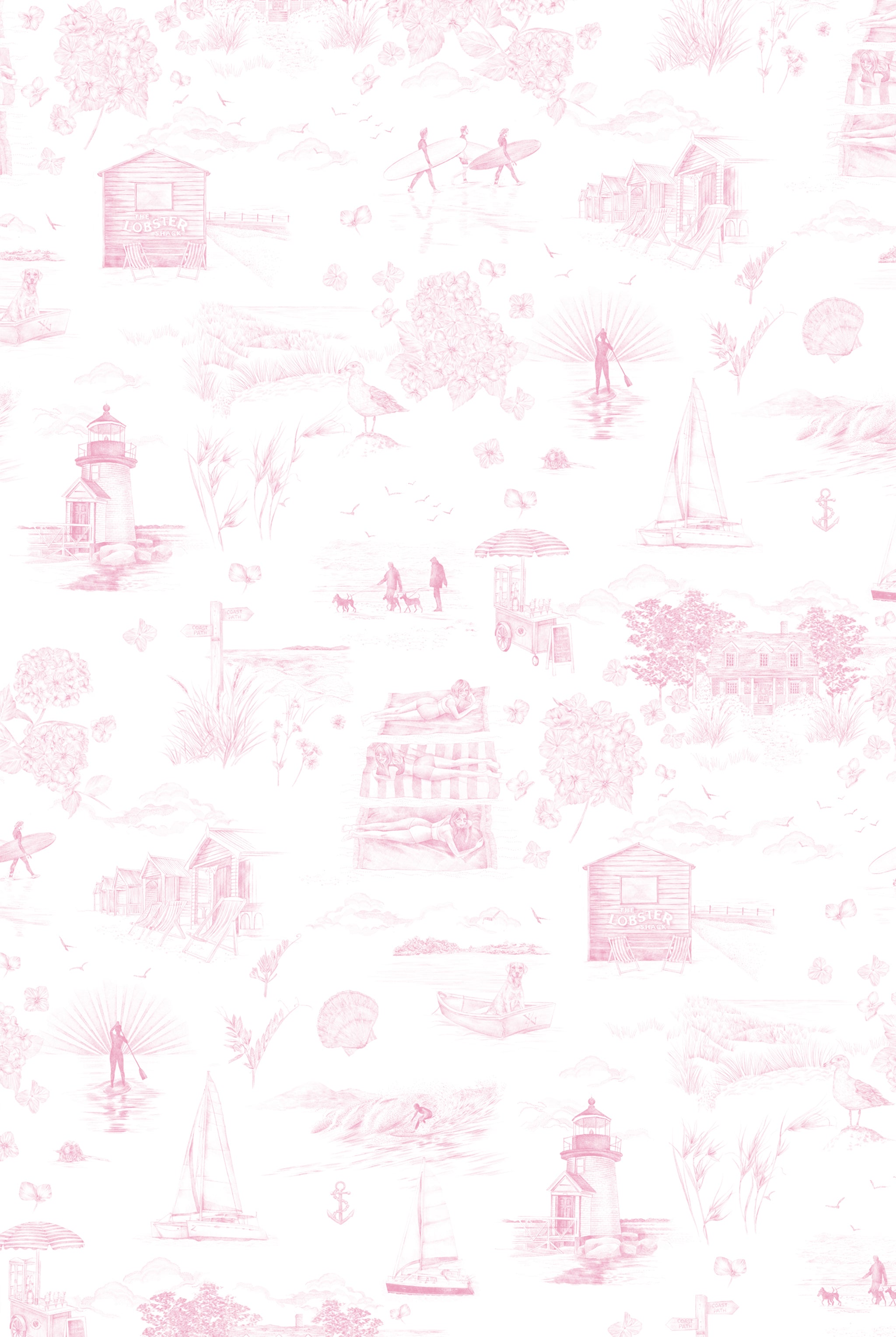 XV DAYS LIKE THESE Candyfloss Pink Wallpaper